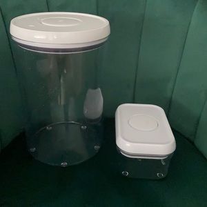 Two OXO containers 4.5 qt and .5 qt